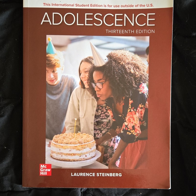 McGraw Hill Adolescence 13th Edition Laurence Steinberg International Paperback