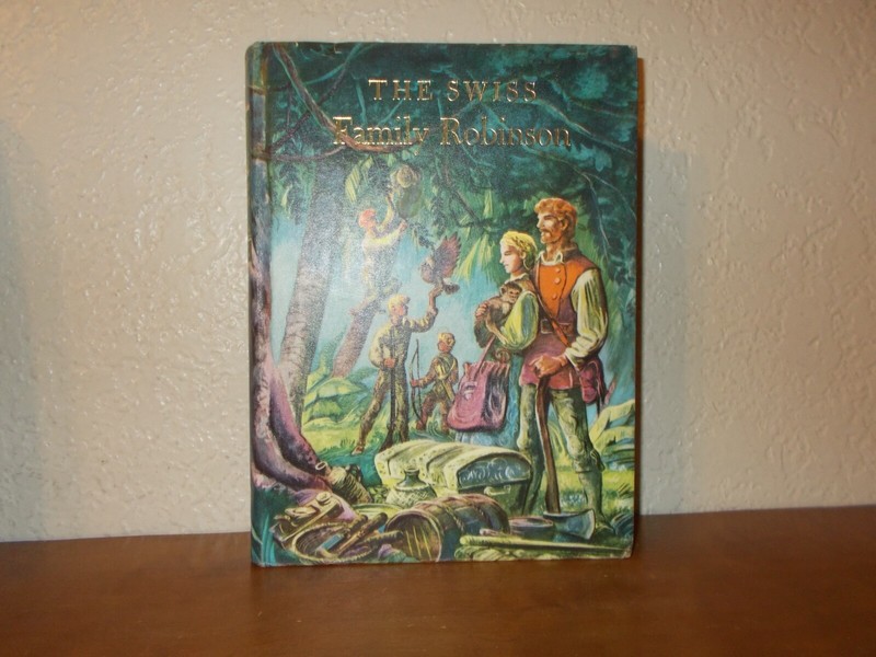 The Swiss Family Robinson Johann Wyss Illustrated 1949 Hardcover Book