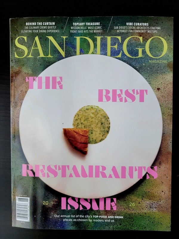 San Diego Magazine June 2026 Best Restaurants Issue – City’s Top Food & Drink