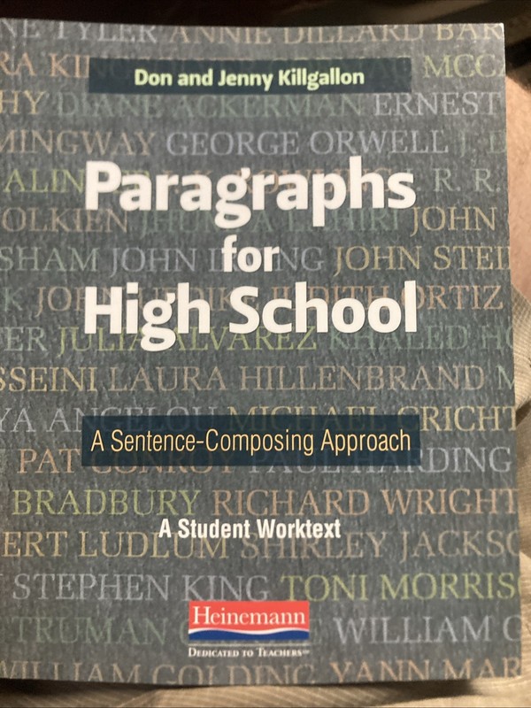 Paragraphs for High School: A Sentence-Composing Approach