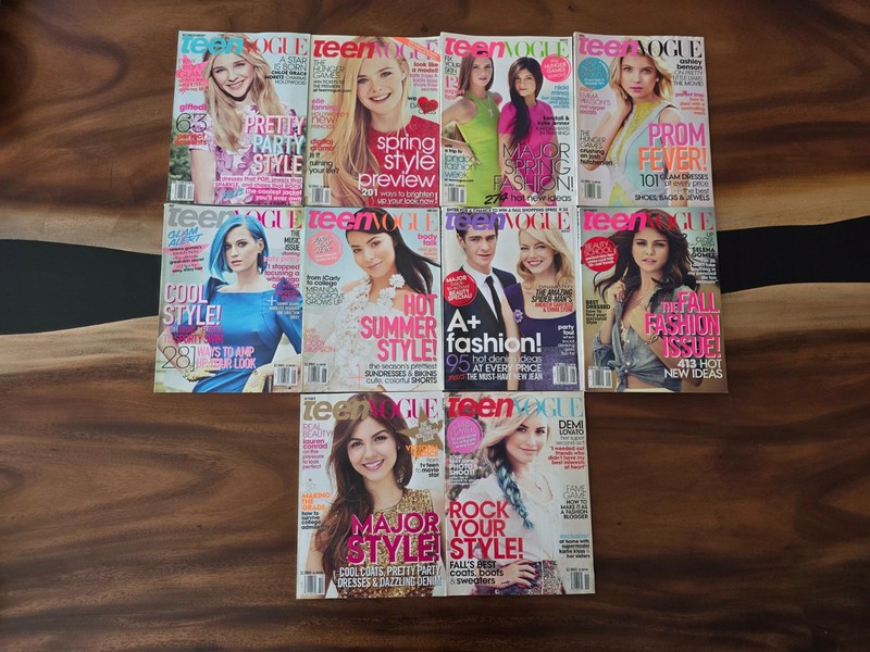Teen Vogue 2012 Complete Set 10 Issues Selena Gomez Demi Lovato Kendall & Kylie
