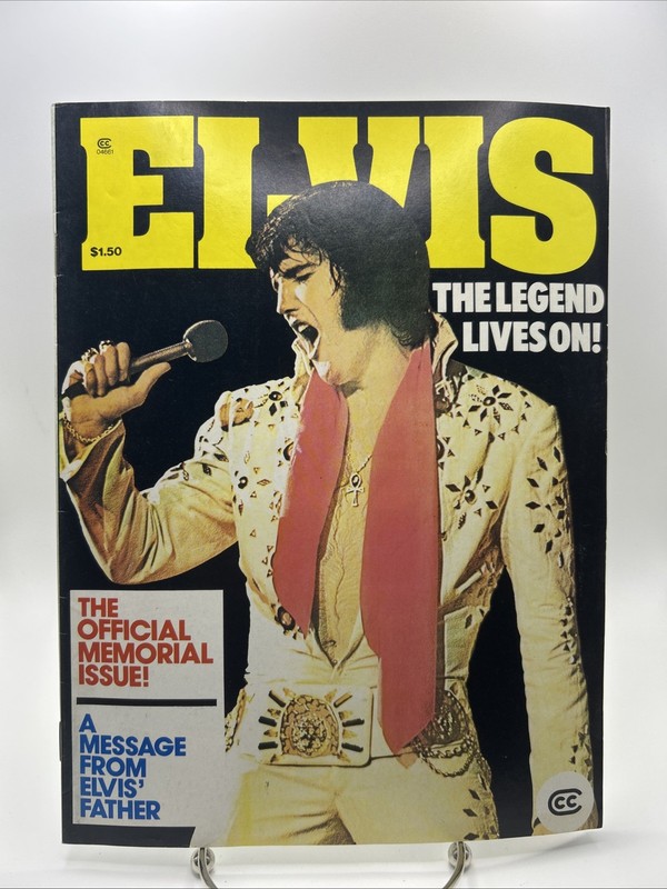 Vintage Elvis Presley the legend lives on Magazine 1978 Official Memorial Issue