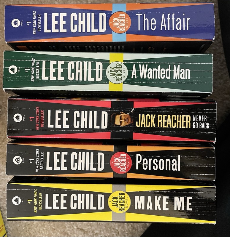 BOOKS 11-15 (5 BOOKS) IN JACK REACHER SERIES BY LEE CHILD LIKE NEW