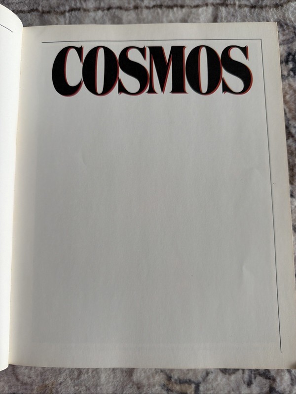Cosmos Carl Sagan Paperback First Edition 1983 Illustrated Color Science Space gallery