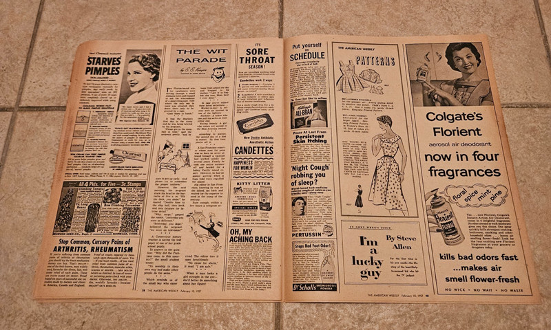 Vintage American Weekly February 10th 1957 Weekly Paper gallery