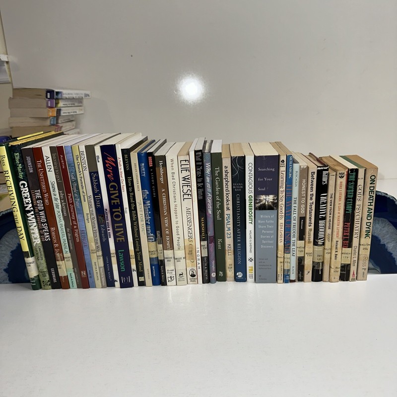 Vintage Lot of 40 Christian Religious Sermons Theology Books – Pastor’s Library