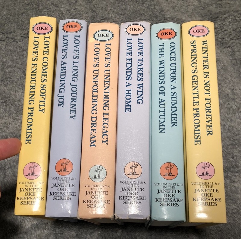 Janette Oke Keepsake Series 2-in-1 Hardcover Partial Book Set 1-8 & 13-16 Bundle gallery