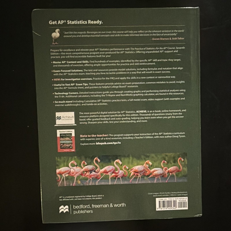 The Practice of Statistics for the AP Course 7th PB Starnes Tabor Bedford gallery