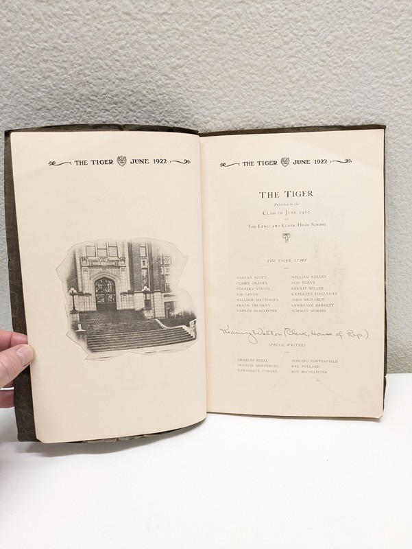Vintage! Rare! Lewis And Clark High School Spokane Washington 1922 Annual! 📖 🐅 gallery