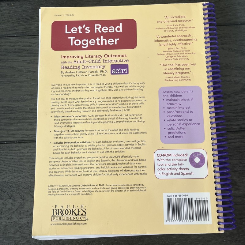 Let's Read Together: Improving Literacy Outcomes with the Adult Aciri gallery