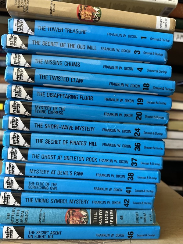 The Hardy Boys Lot of 15 Glossy Flashlight Edition Hardcover Books