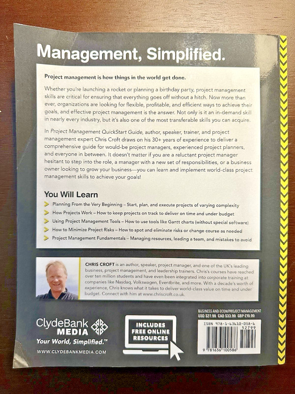 Project Management QuickStart Guide : The Simplified Beginner's Guide *FREE SHIP gallery