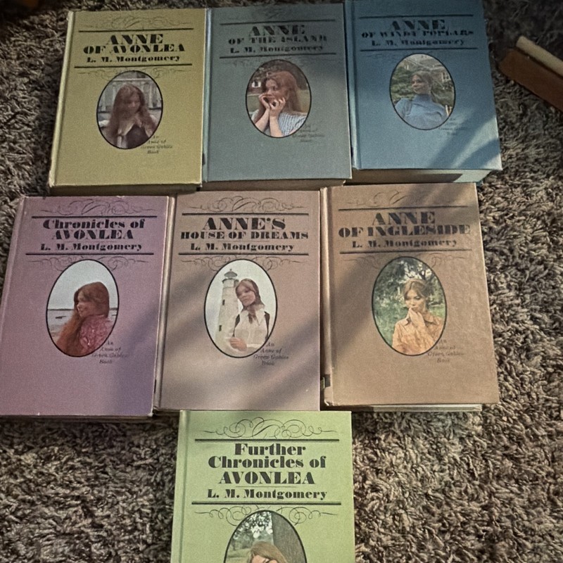L. M. Montgomery Anne of Green Gables Lot 7 Hardcover Dust Jacket YA Fiction