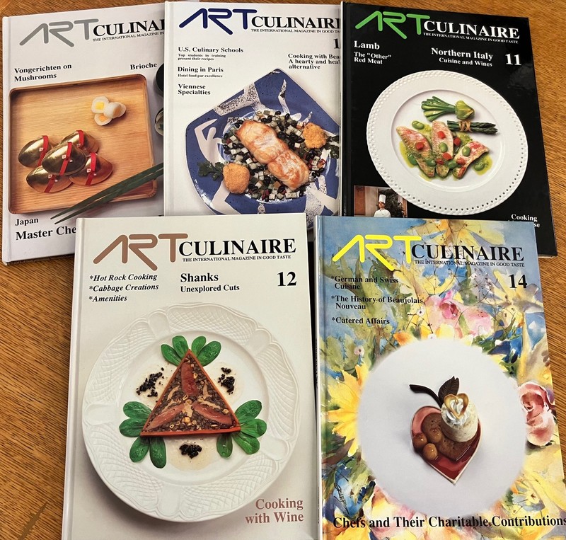 Assorted ART CULINAIRE Magazines – International Magazine in Good Taste – HC/VG