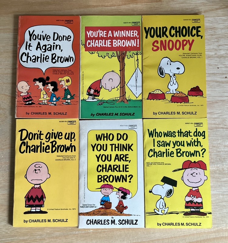 1973 Snoopy Gift Box #2 - Collection of 6 Charlie Brown / Schulz Books! gallery