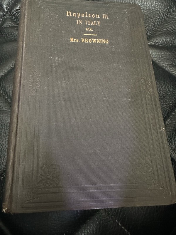 Antique-Vintage Elizabeth BarrettBrowning book 1860