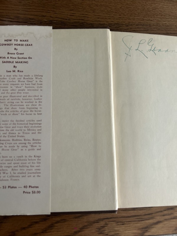 How to Make Cowboy Horse Gear by Grant, Bruce 1956 Hard Cover gallery