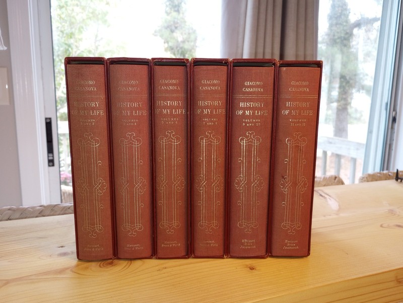 Giacomo Casanova History Of My Life 6 Vol. set 1966 First Edition Thus English