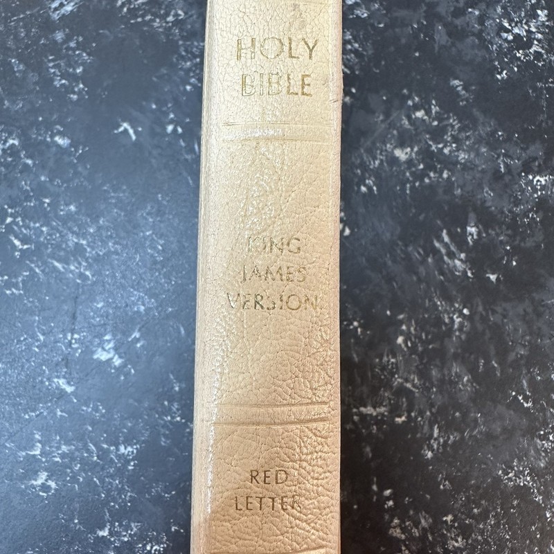 White KING JAMES VERSION HOLY BIBLE Red Letter by Thomas Nelson w/zipper Cross gallery