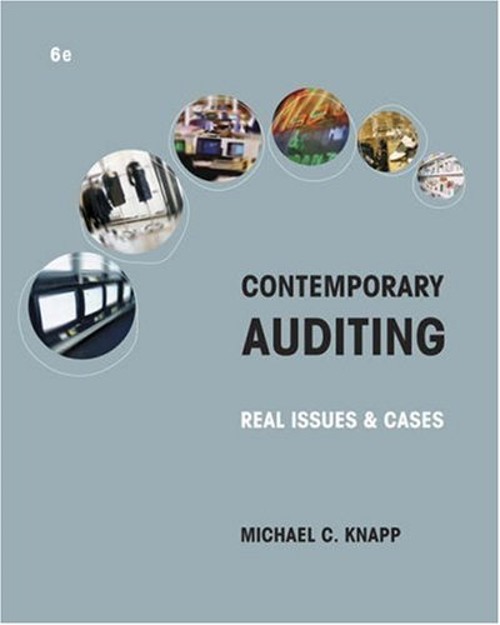 Contemporary Auditing : Real Issues and Cases Paperback Michael C