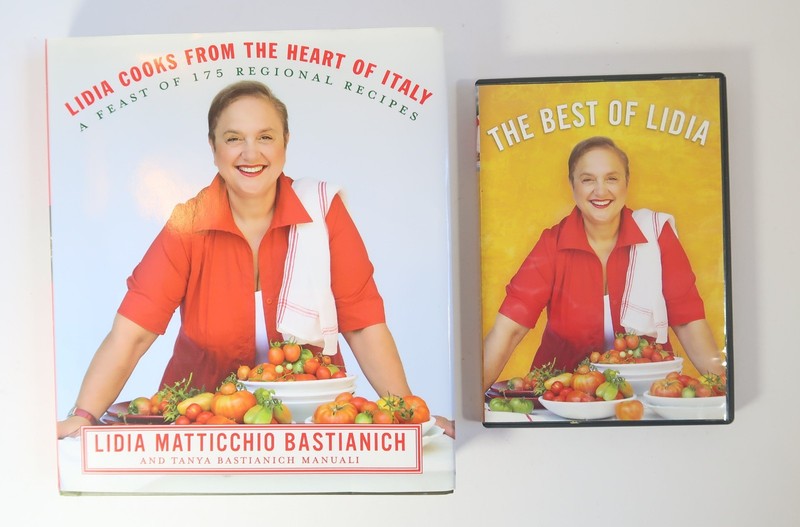 Lidia Cooks From The Heart Of Italy (Cookbook) and The Best Of Lidia (DVD)
