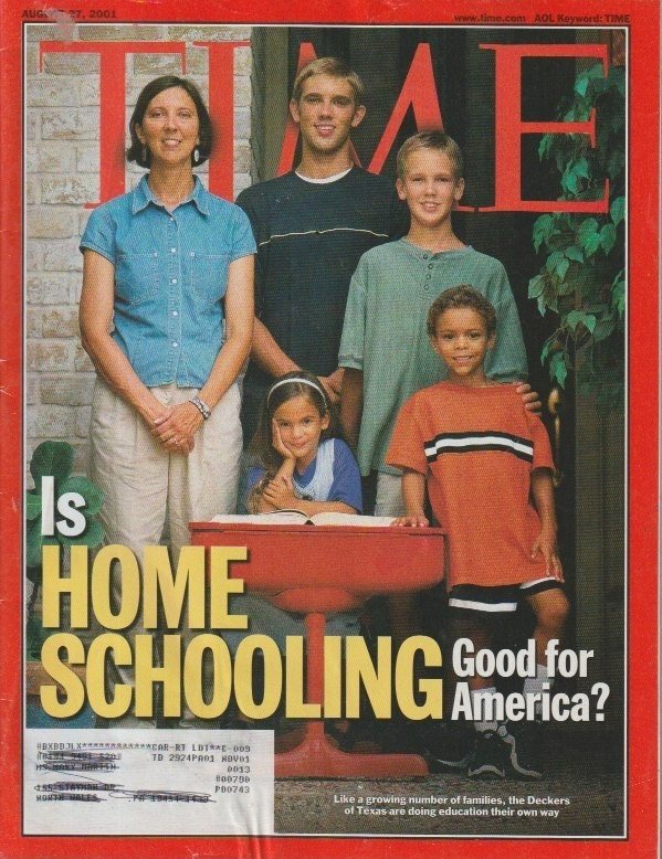 Time Magazine Home Schooling, Al Gore, Donald Rumsfeld August 2001 KL6280