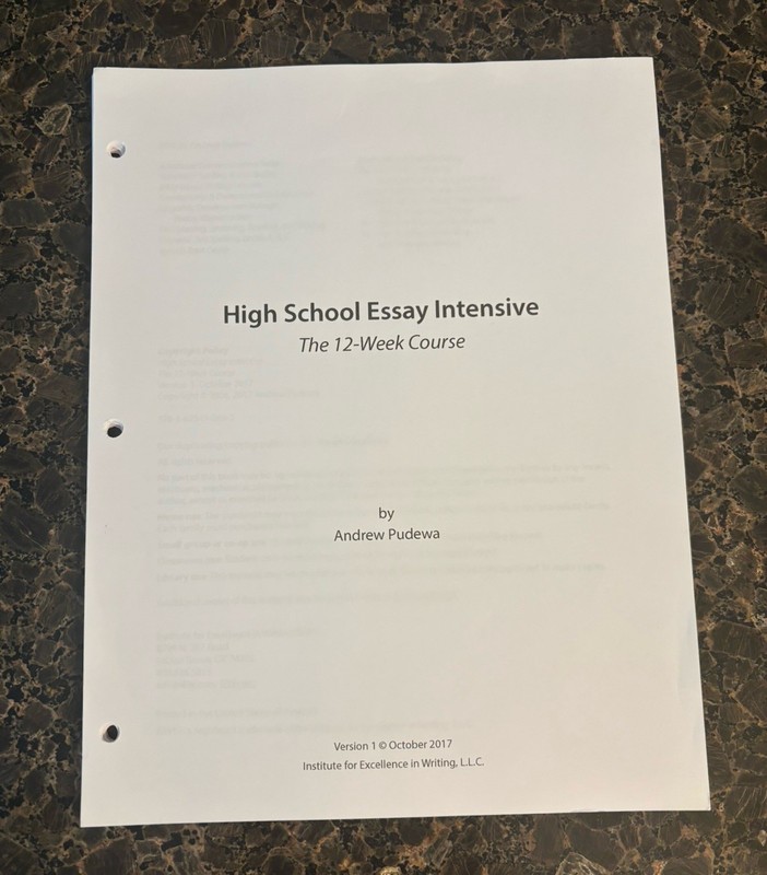 Institute For Excellence In Writing High School Essay Intensive 12 Week Course gallery