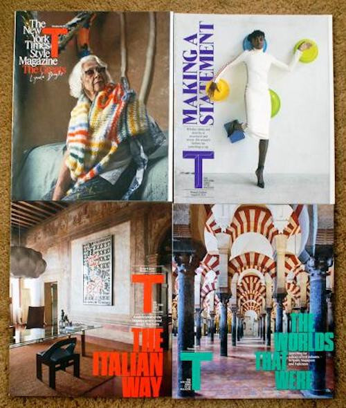 FOUR 2022 New York Times Style Magazines 8/21, 10/2, 10/16, 11/13