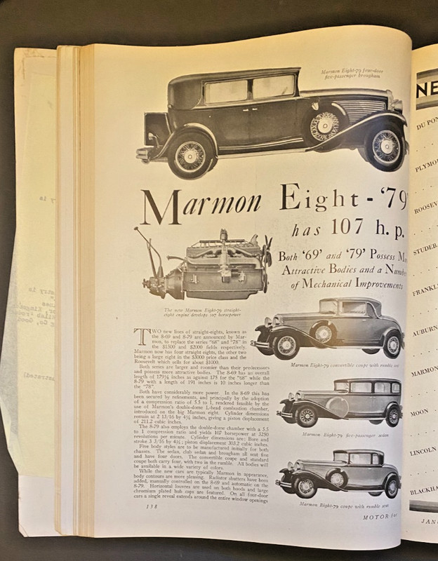 MOTOR MAGAZINE ANNUAL - Jan 1930 - Antique Auto Ads, Pierce-Arrow, Marmon, Nash gallery