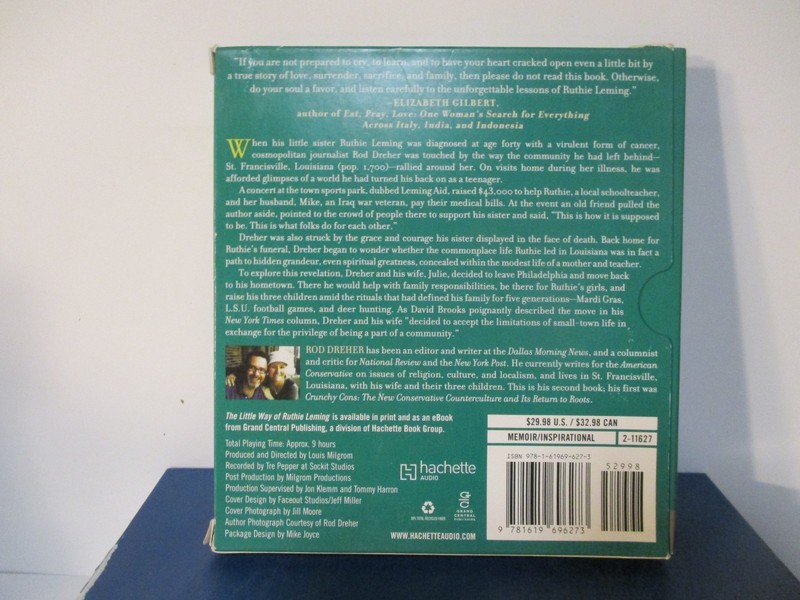 Little Way of Ruthie Leming by Rod Dreher - 8 CD Unabridged - V. Good - B26-36 gallery