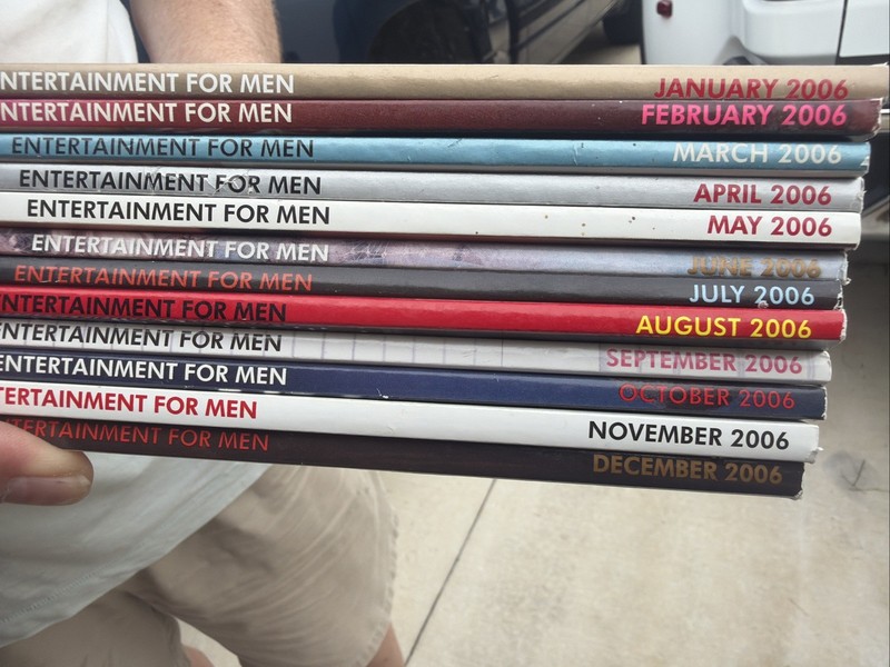 Lot of 12 2006 PlayBoy Magazines Complete Set With Centerfolds