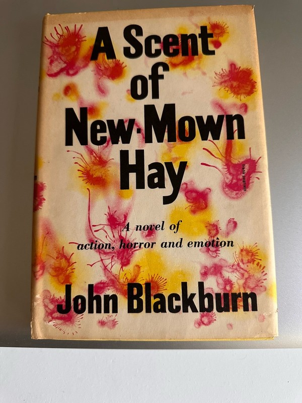 A SCENT OF NEW-MOWN HAY by John Blackburn vintage 1958 Mill Morrow BCE hardcover