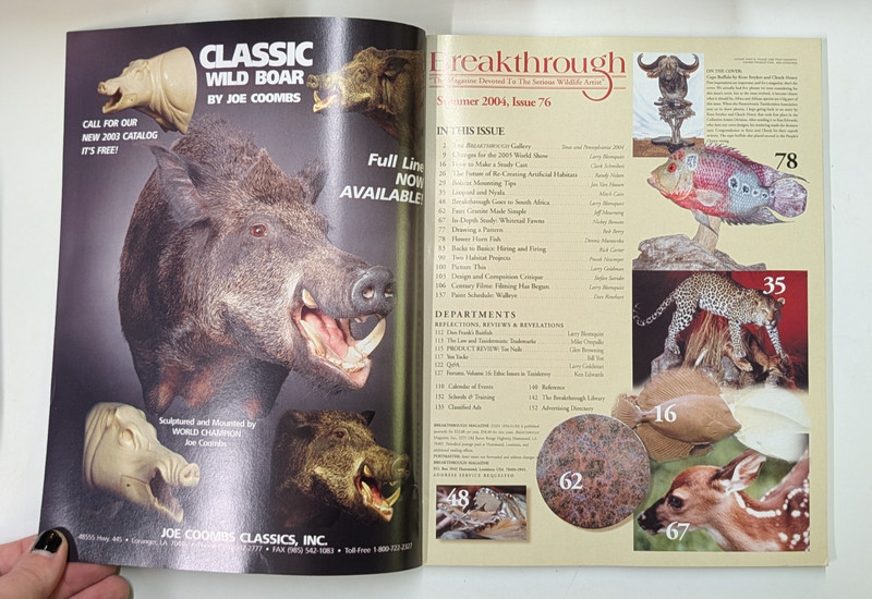 Breakthrough Taxidermy Magazine Issue 76 Summer 2004 gallery