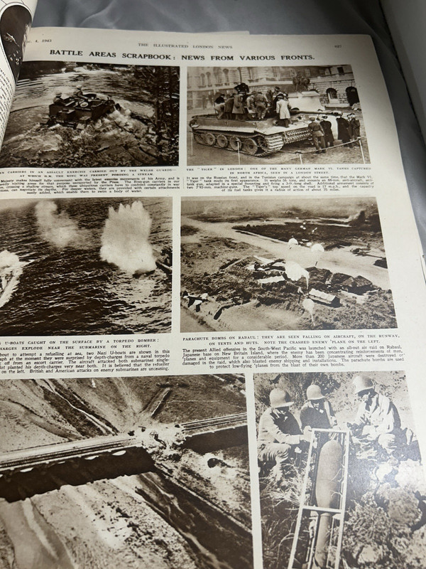 THE ILLUSTRATED LONDON NEWS all 4 are from December 1943 LOTS of Pic & News WW2 gallery