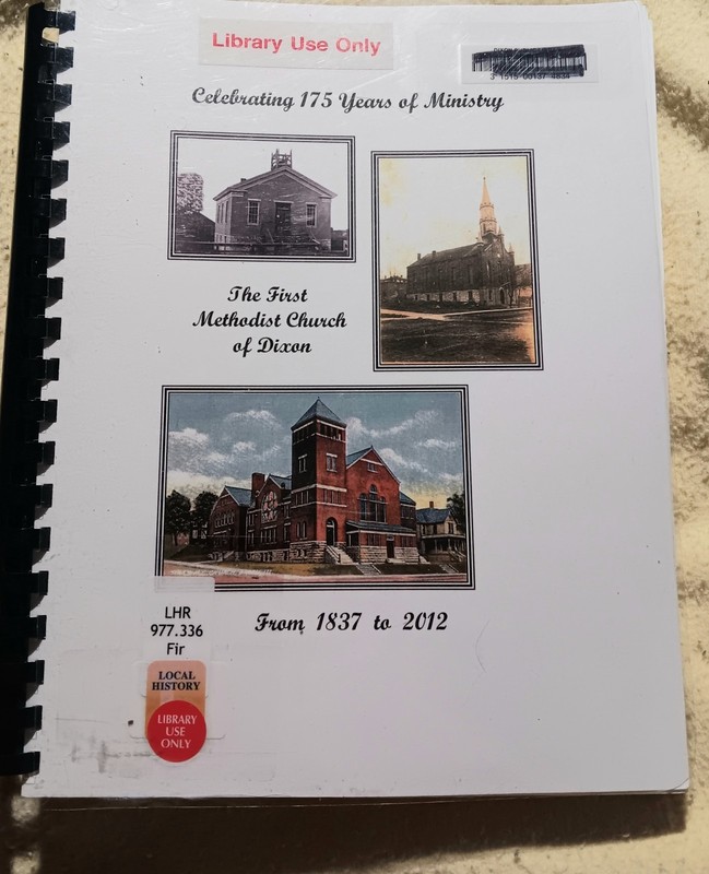 Dixon Illinois The First Methodist Church 1837-2012 History Bk 325 Pages w/index