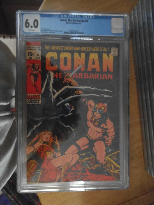 conan the barbarain 4 cgc 6.0.rare non distributed in the uk