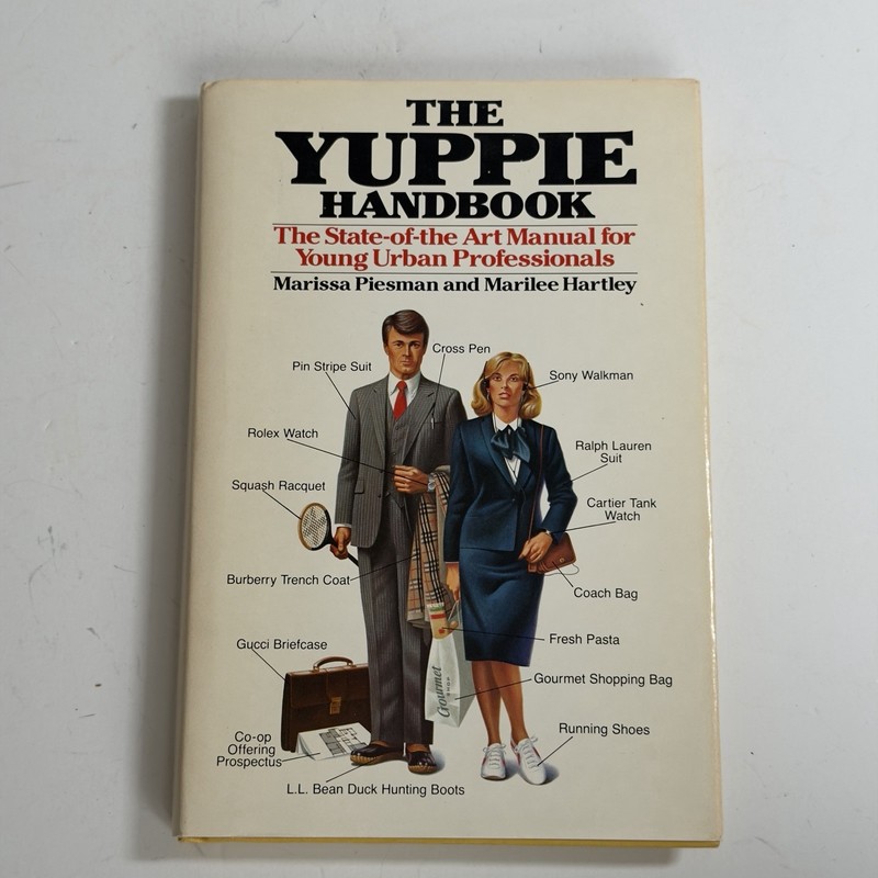 The Yuppie Handbook 1984 1st Printing Marissa Piesman Marilee Hartley EXCELLECT