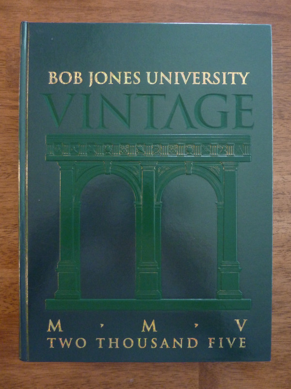 2005 VINTAGE Bob Jones University College Yearbook Greenville South Carolina -VG