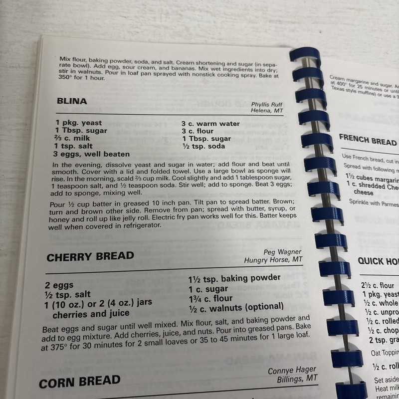 Treasured Montana Recipes Ringbound CookBook gallery