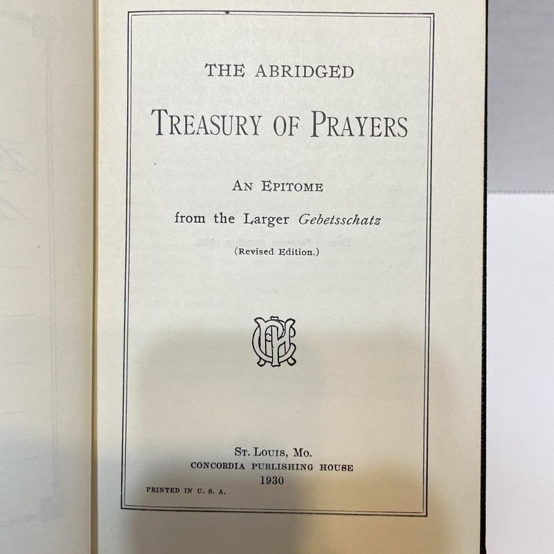 Rare Vintage 1955 Abridged Treasury of Prayers 27th Printing 6 x 4 in gallery