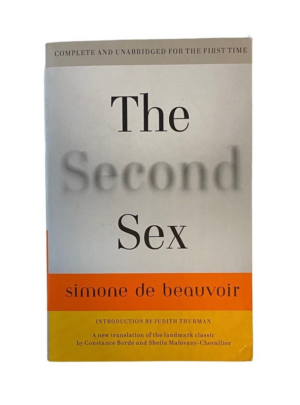 THE SECOND SEX by Simone de Beauvoir – Paperback Book – Like New Condition