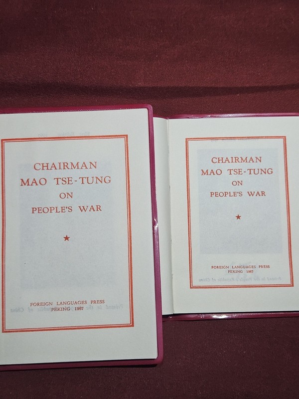 Two Red Book Versions Of The Same Book, CHAIRMAN MAO TSE-TUNG ON PEOPLE'S WAR gallery