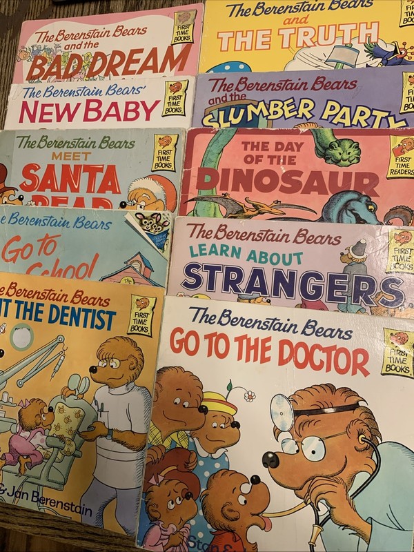 Berenstain Bears Books / Lot Of 10 / Stan And Jan Berenstain / First Time Books