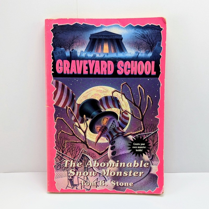 The Abominable Snow Monster (Graveyard School #9) – Tom B. Stone 1995 VTG 1st Ed