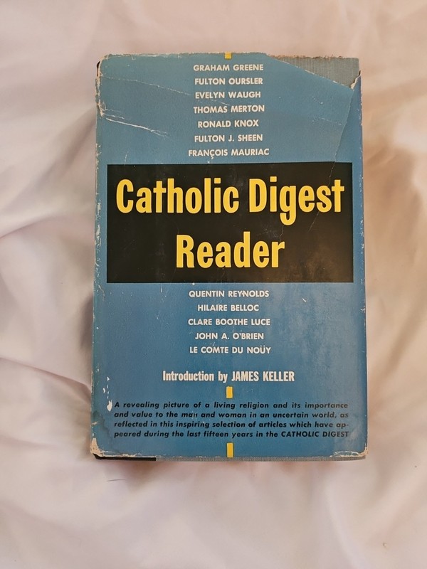 Catholic Digest Reader HBDJ Vintage Theology 1952 1st Edition Hardcover