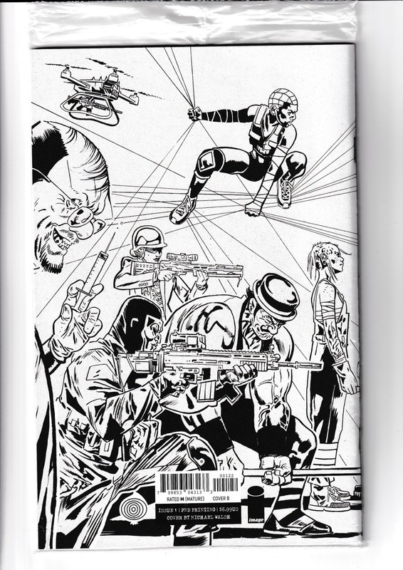 EXQUISITE CORPSES #1 2ND PRINT COVER 1:10 POLYBAGGED/WITH CARD – RARE!