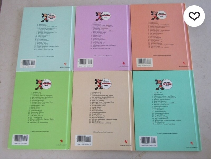 Set of 19 Walt Disney Fun-to-Learn Volumes 1-10 12-19 Book Lot VTG 1983 gallery