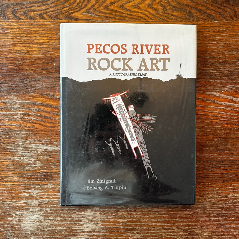 Pecos River Rock Art by Jim Zintgraff & Solveig Turpin 1991 Hardcover VG