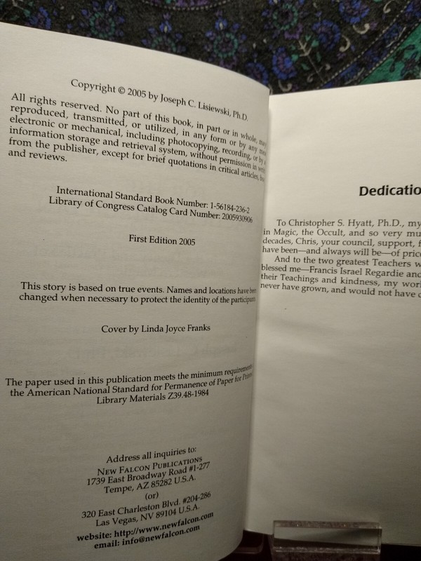 Kabbalistic Handbook for the Practicing Magician Joseph Lisiewski New Falcon gallery