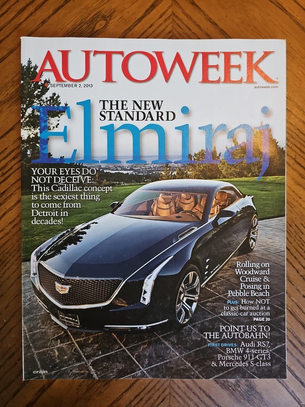 Autoweek Magazine Sept 2 2013 Cadillac Concept Audi RS7 BMW Porsche 911 Mercedes
